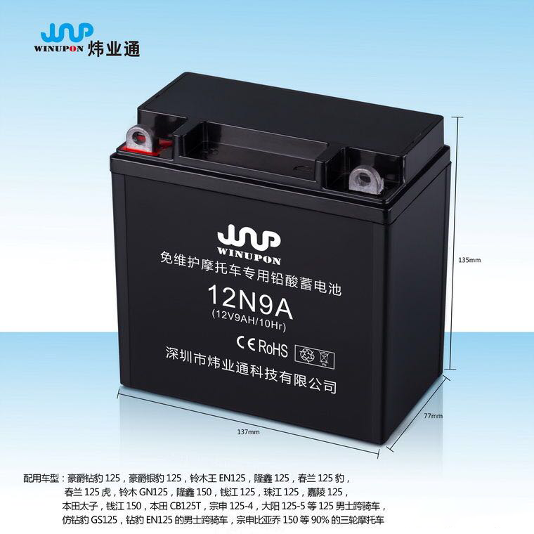 12N9A 摩托车蓄电池